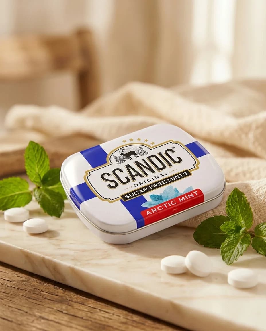 Конфеты SCANDIC без сахара «Арктическая мята», 14 г