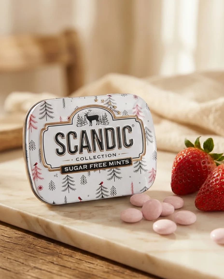 Конфеты SCANDIC без сахара «Клубничный микс», 14 г