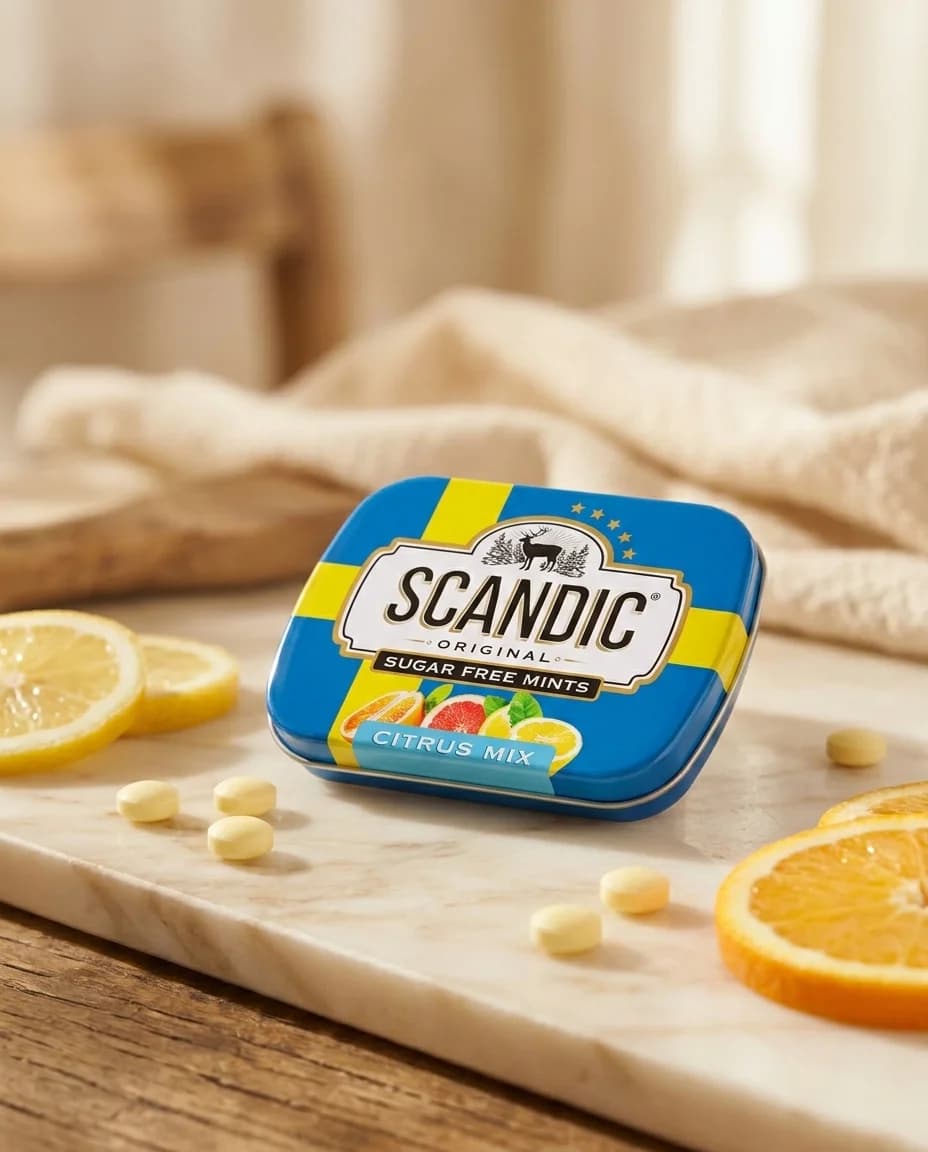 Конфеты SCANDIC без сахара «Цитрусовый микс», 14 г