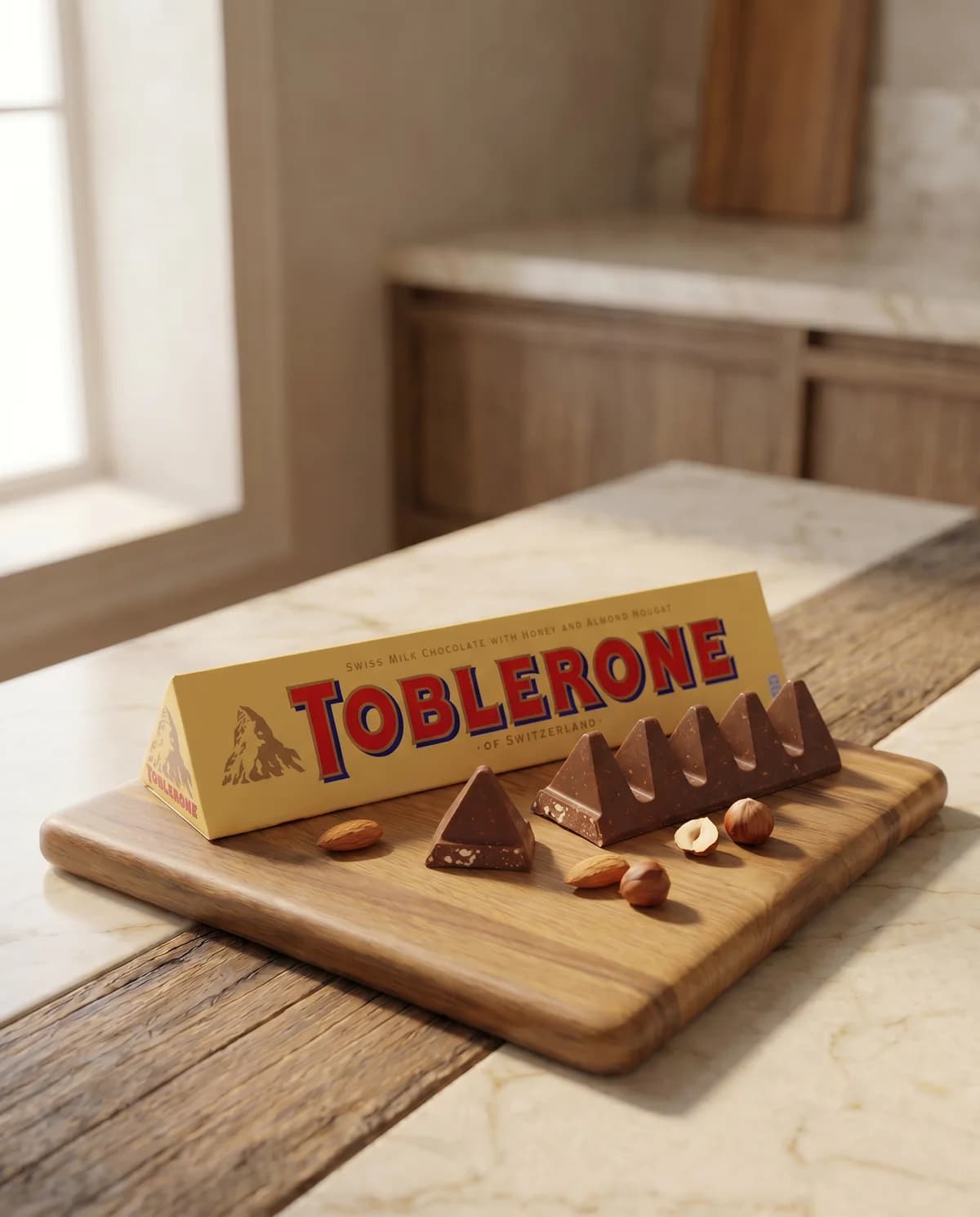 Шоколад Toblerone молочный с медово-миндальной нугой, 100 г