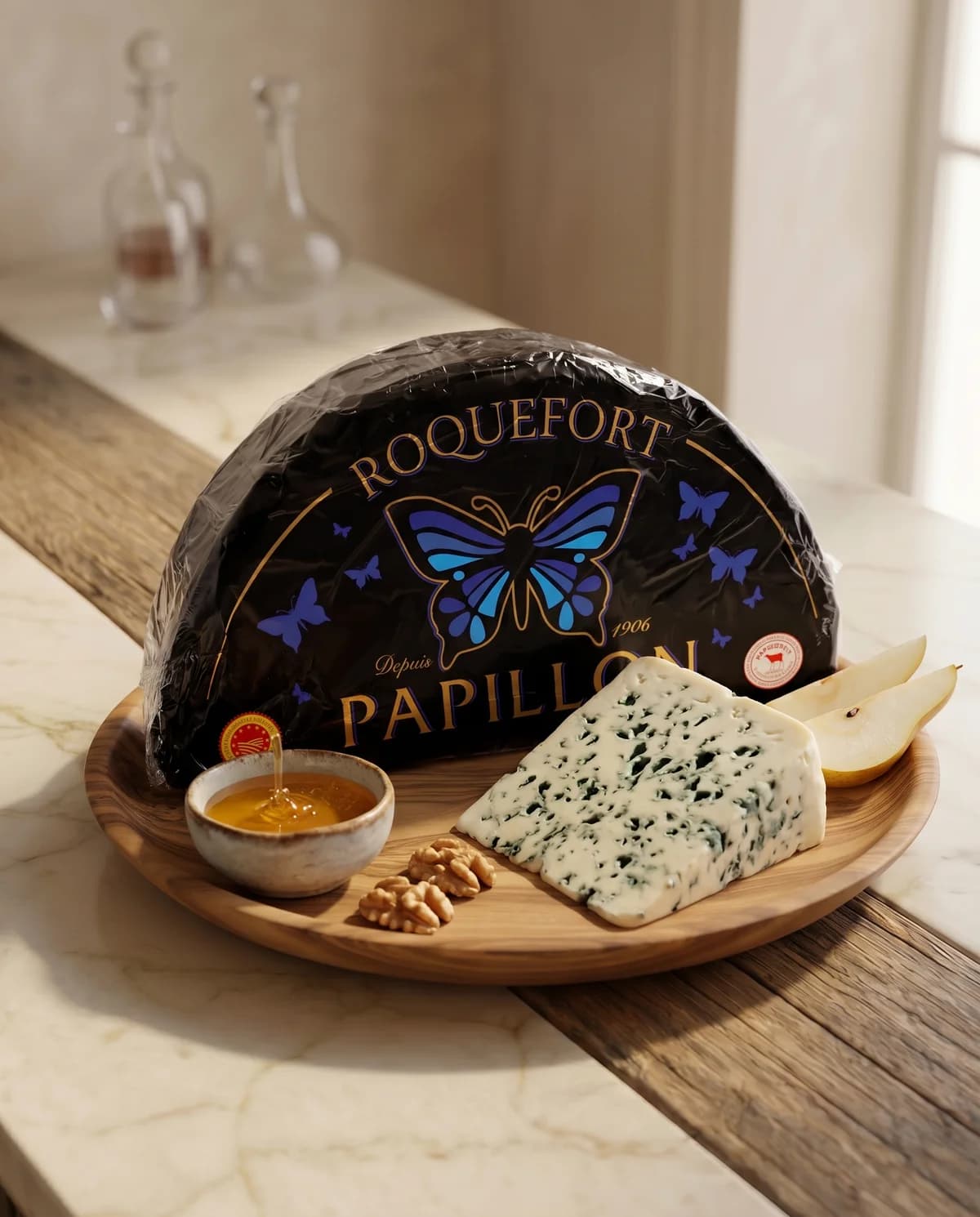 Сыр Рокфор Papillon Black Label