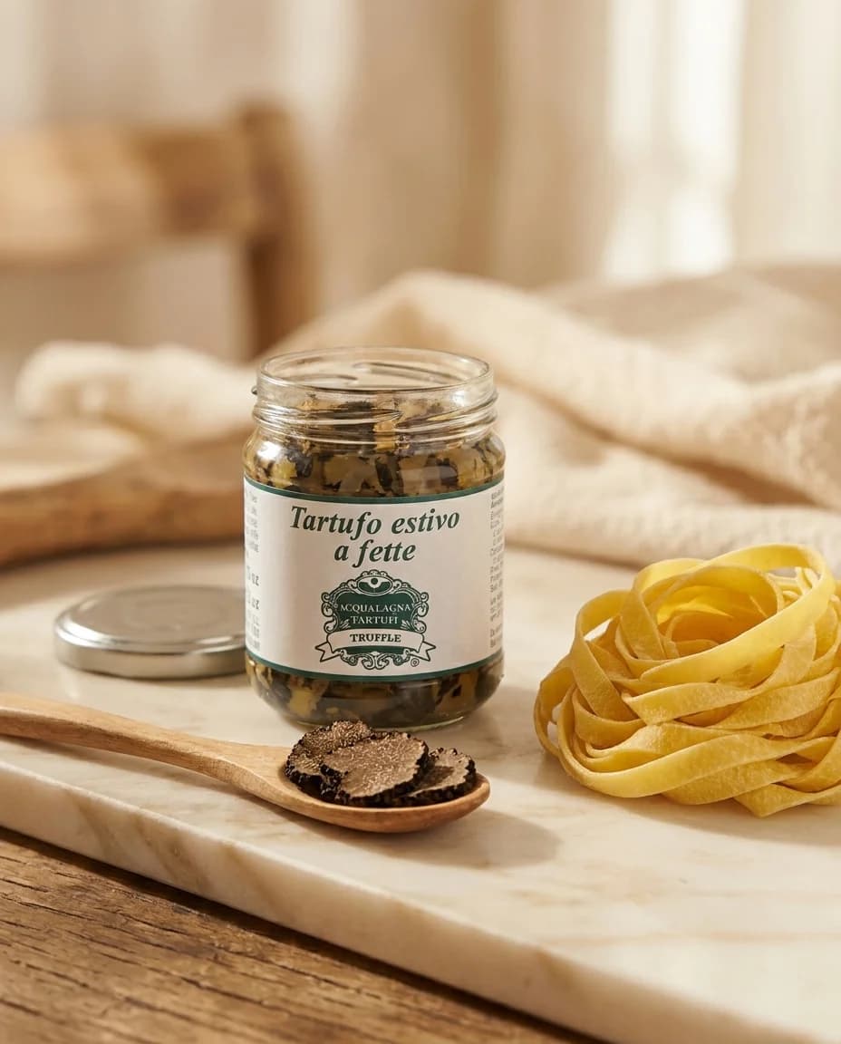 Слайсы чёрного летнего трюфеля Acqualagna Tartufi, 90 г