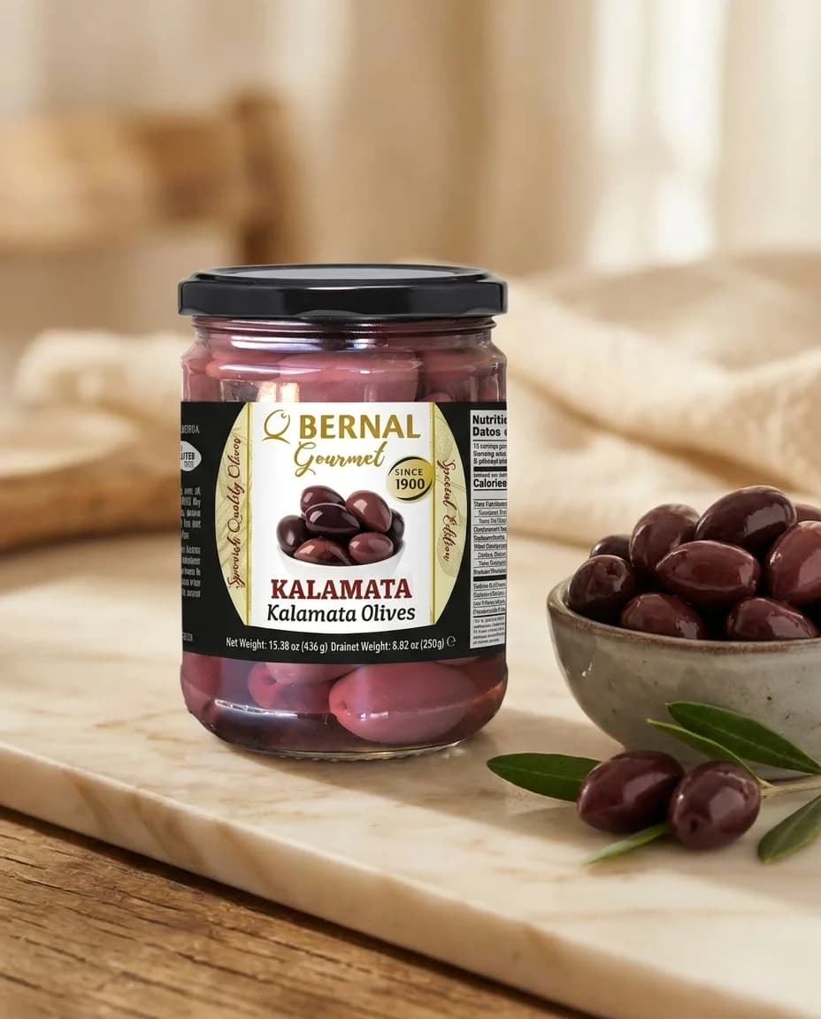Маслины Каламата с косточкой Bernal, 250 г